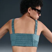 Nike Sportswear Chill Poplin женская Slim Cropped Tank Top синий