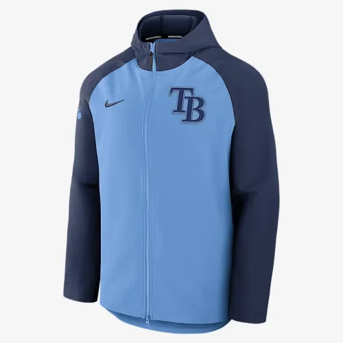 Tampa Bay Rays Authentic Collection Men’s Nike Therma MLB Full-Zip Куртка блакитний