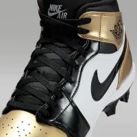 Nike Jordan 1 Mid TD чоловічі Football Cleat колір коричневий
