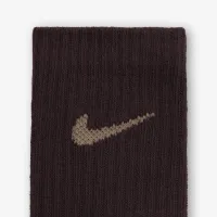 Nike Dri-FIT Performance Basics Little детские Crew носки (6 пары) цвет коричневый