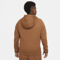 Nike Sportswear Tech Fleece Big детские (для мальчиков) Full-Zip Толстовка с капюшоном (Extended Size) цвет коричневый
