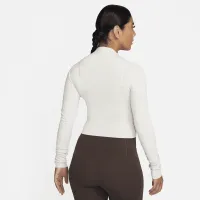 Nike Zenvy женская Dri-FIT Long-Sleeve Top цвет коричневый