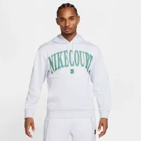 NikeCourt Heritage мужские Dri-FIT Fleece Tennis Толстовка с капюшоном цвет серый