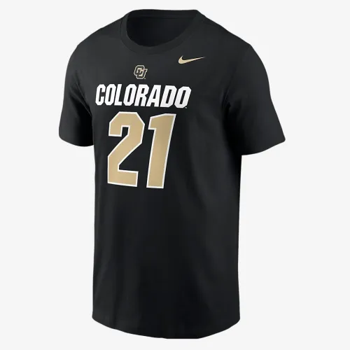 Shedeur Sanders Colorado мужские Nike College Football футболка цвет черный
