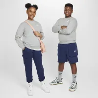 Nike Sportswear Club Fleece Big детские свитшот (Extended Size) цвет серый