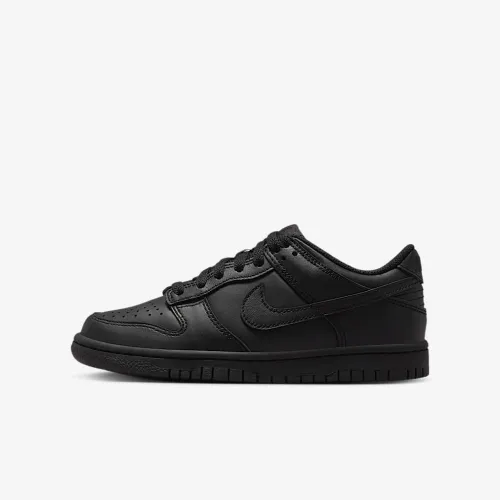 Nike Dunk Low Big детские Кроссовки цвет черный