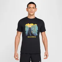 Nike мужские Running футболка цвет черный