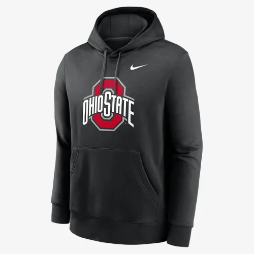 Ohio State Buckeyes Primetime Everколір зелений Club Primary Logo чоловічі Nike College Pullover Толстовка з капюшоном колір чорний