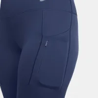 Nike Go женская Firm-Support С высокой Талией 7/8 лосины с карманамисиний