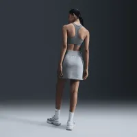 Nike Sportswear Phoenix Fleece женская Slim Mini юбка цвет серый