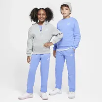 Nike Sportswear Club Fleece Big детские Open-Hem Pants синий