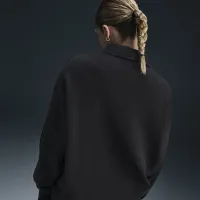 Nike Sportswear Phoenix Fleece жіноча оверсайз 1/4-Zip Polo колір чорний