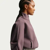 Nike Sportswear женская оверсайз Fleece Track Куртка цвет фиолетовый