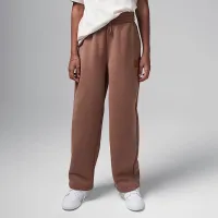 Nike Jordan Flight Essentials Big дитячі Open Hem Pants колір коричневий