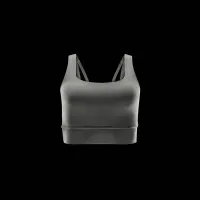 Nike Zenvy женская Medium-Support Padded Longline Sports Bra цвет зеленый