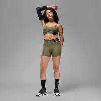 Nike Jordan Sport Indy женская Light Support Sports Bra цвет зеленый