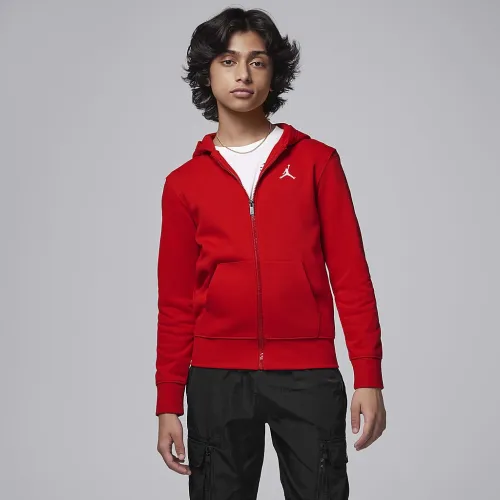 Nike Jordan MJ Brooklyn Big детские Fleece Full-Zip Толстовка с капюшоном цвет красный