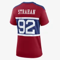 Michael Strahan New York Giants женская Nike NFL Game Football Jersey цвет красный