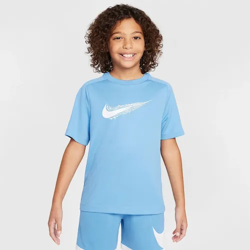 Nike Multi Big дитячі (для хлопчиків) Dri-FIT Short-Sleeve Top блакитний