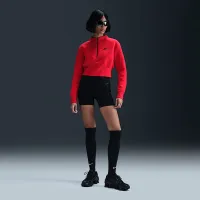 Nike Sportswear Tech Fleece женская Cropped 1/2-Zip Top цвет красный