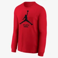 Nike Atlanta Hawks Essential Big дитячі Jordan NBA Long-Sleeve футболка колір чорний