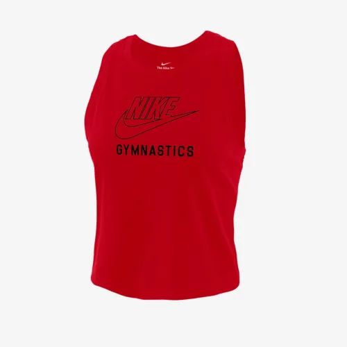 Nike Swoosh женская Gymnastics Cropped Tank Top цвет красный