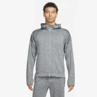 Nike Yoga Dri-FIT мужские Full-Zip Jersey Толстовка с капюшоном цвет серый
