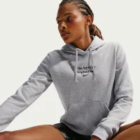 Nike женская Weightlifting Pullover Толстовка с капюшоном цвет серый