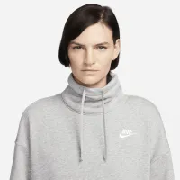 Nike Sportswear Club Fleece жіноча оверсайз Mock-Neck світшот колір сірий