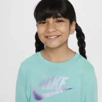 Nike Dri-FIT Little детские Long Sleeve футболка and лосины набор цвет фиолетовый