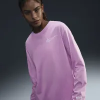 Nike жіноча Long-Sleeve Graphic баскетбольні футболка Pink