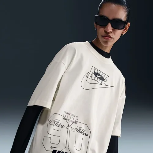 Nike Sportswear женская оверсайз футболка цвет белый