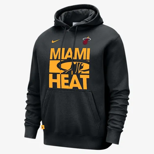 Miami Heat Club Courtside чоловічі Nike NBA Pullover Толстовка з капюшоном колір чорний