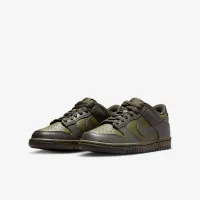 Nike Dunk Low Big детские Кроссовки цвет зеленый