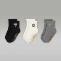 Nike Jordan Baby/Toddler See Me Shine Gripper носки (3 пары) цвет черный