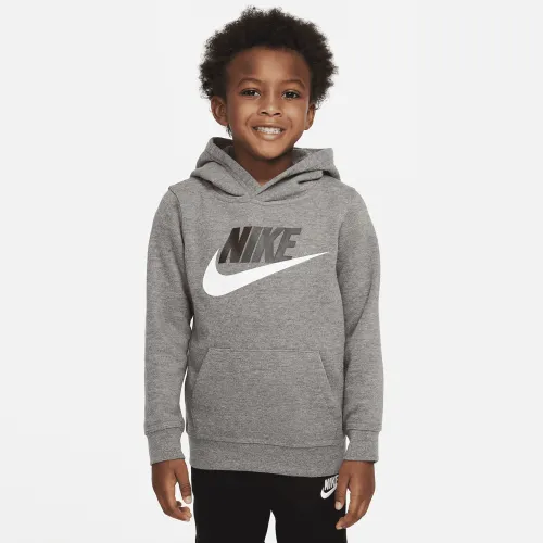 Nike Sportswear Club Fleece Little Kids' Pullover Hoodie Grey