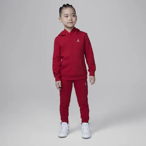 Nike Jordan MJ Brooklyn Fleece Little детские 2-Piece Pullover Толстовка с капюшоном набор цвет красный