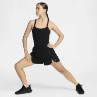 Nike One Fitted женская Dri-FIT Strappy Cropped Tank Top цвет черный