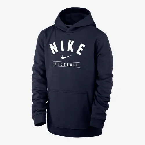 Nike Football Big детские (для мальчиков) Pullover Толстовка с капюшоном синий