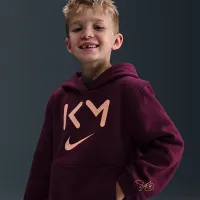 Nike Kylian Mbappé Little Kids 'Fleece Pullover Толстовка с капюшоном and Pants набор цвет красный