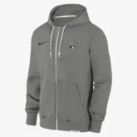 Cleveland Guardians Authentic Collection Travel мужские Nike Dri-FIT MLB Full-Zip Толстовка с капюшоном цвет серый