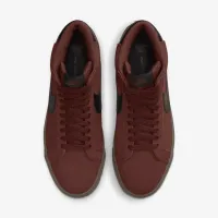 Nike SB Zoom Blazer Mid Skate Кросівки колір коричневий