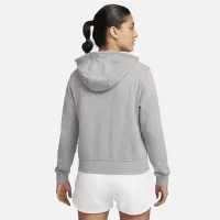 Nike Dri-FIT One женская Full-Zip French Terry Толстовка с капюшоном цвет серый