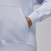 Nike Jordan Flight Fleece жіноча Satin-Lined Pullover Толстовка з капюшоном колір сірий