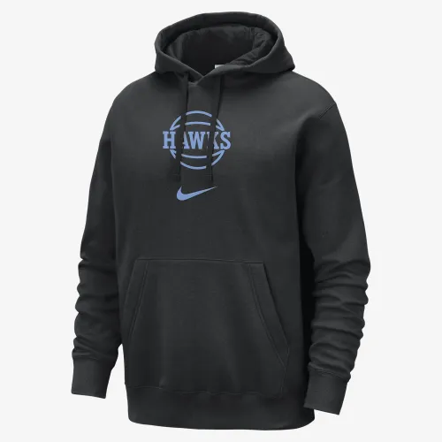 Atlanta Hawks Club Fleece City Edition мужские Nike NBA Pullover Толстовка с капюшоном цвет черный