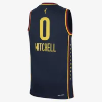 Kelsey Mitchell Indiana Fever 2024 Explorer Edition Big детские Nike Dri-FIT WNBA Swingman Jersey синий