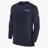 Tennessee Titans Sideline Coach чоловічі Nike Dri-FIT NFL Long-Sleeve Top блакитний