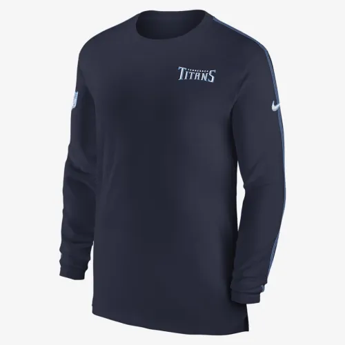 Tennessee Titans Sideline Coach чоловічі Nike Dri-FIT NFL Long-Sleeve Top блакитний