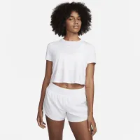 Nike One Classic жіноча Dri-FIT Short-Sleeve Cropped Top колір білий
