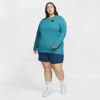 Nike Sabrina жіноча Long-Sleeve баскетбольні футболка (великі розміри) блакитний